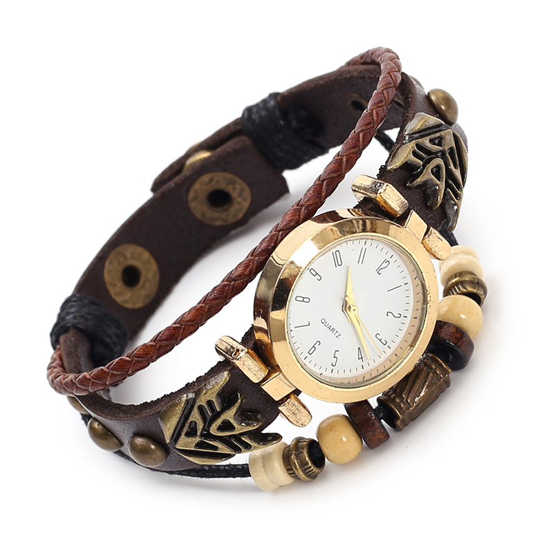 Jewelry Watches Vintage - Vintage Leather Quartz Watch Hip Hop