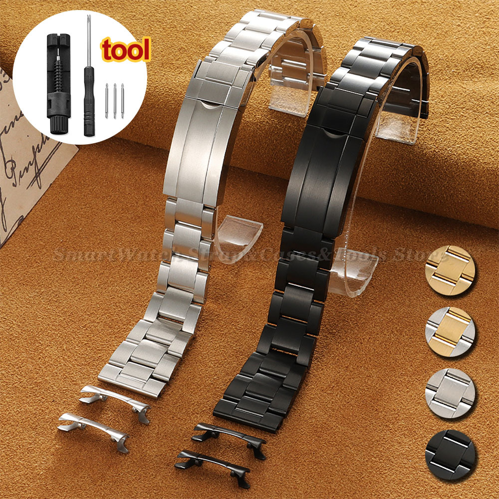Jewelry Rolex Watches - Luxury Curved Flat End Watch Strap