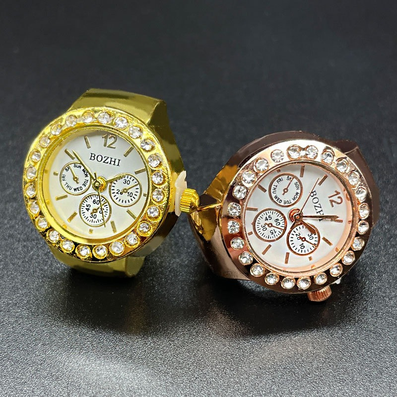 Jewelry Watches Vintage - Creative Vintage Rhinestone Ring Watch for