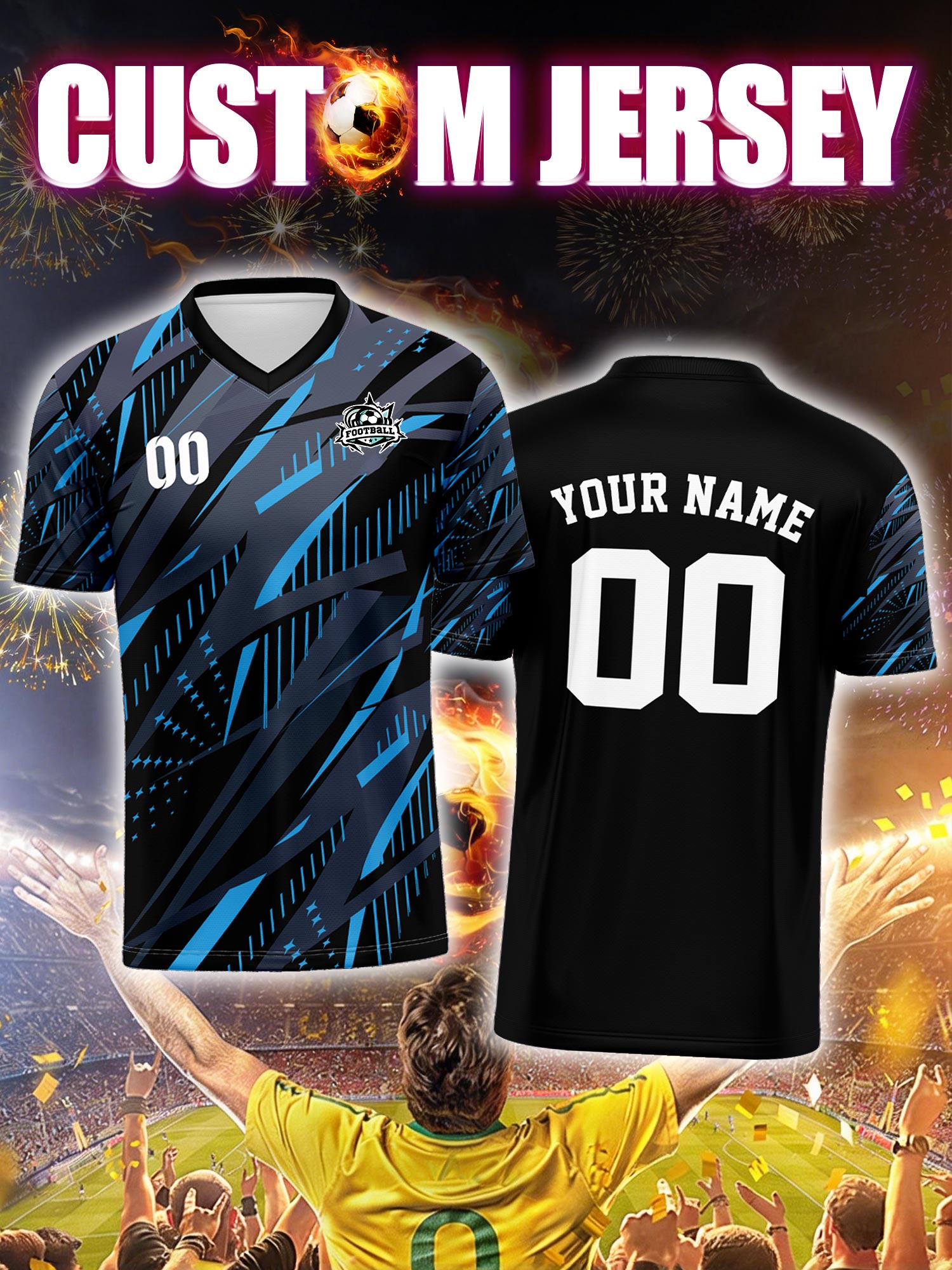 Watches & Jewelry Lvmh - Custom Image Number Name Soccer Jersey,Backyard