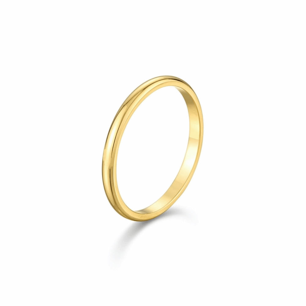 Minimalist Ring Stackable - Durable Stackable Plain Band Rings 2MM