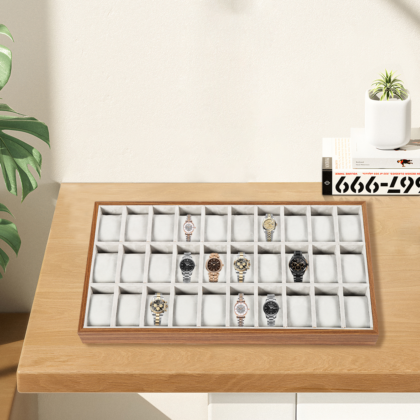 30 Compartments Mdf Watch Box  - огляд і ціна Used Jewelry Watches