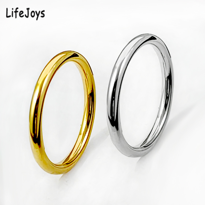 Rounded Thin Rings Gold for wo - огляд і ціна Minimalist Ring Stackable