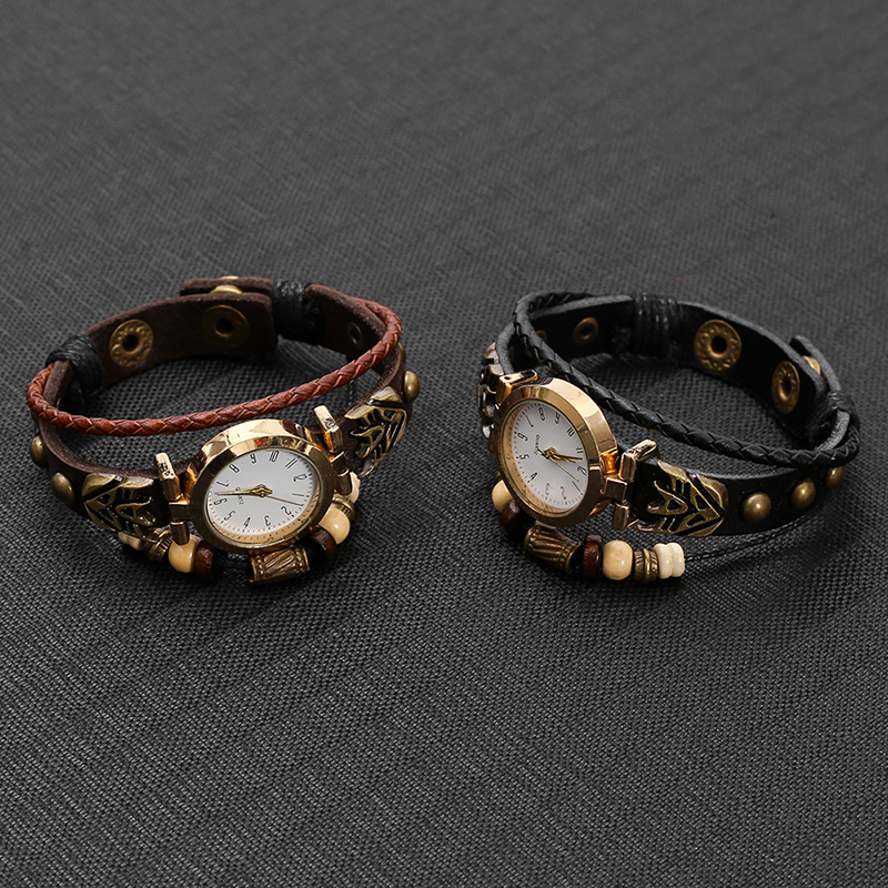 Vintage Leather Quartz Watch H - огляд і ціна Jewelry Watches Vintage