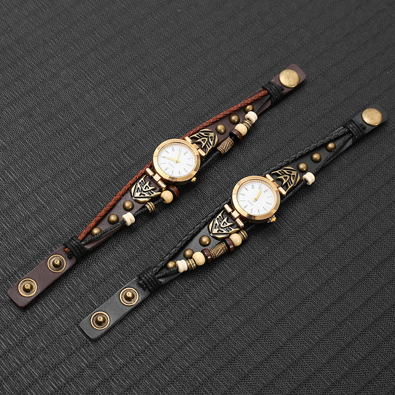 Vintage Leather Quartz Watch H - огляд і ціна Jewelry Watches Vintage