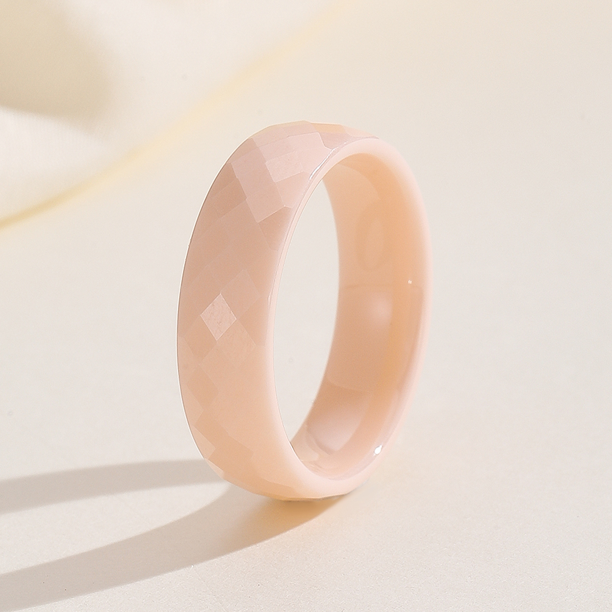 Geometric Cut Ceramic Stackabl - огляд і ціна Minimalist Ring Stackable