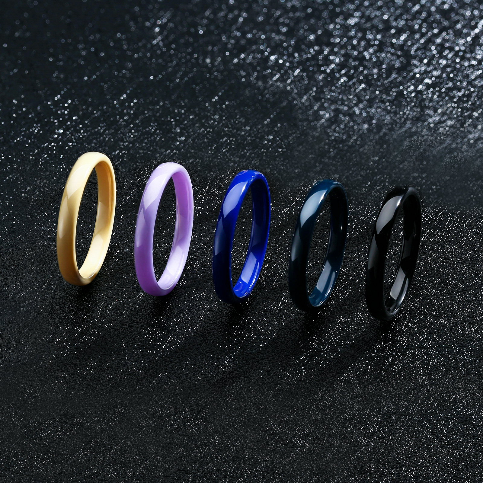 3mm Ceramic Wedding Band for W - огляд і ціна Minimalist Ring Stackable