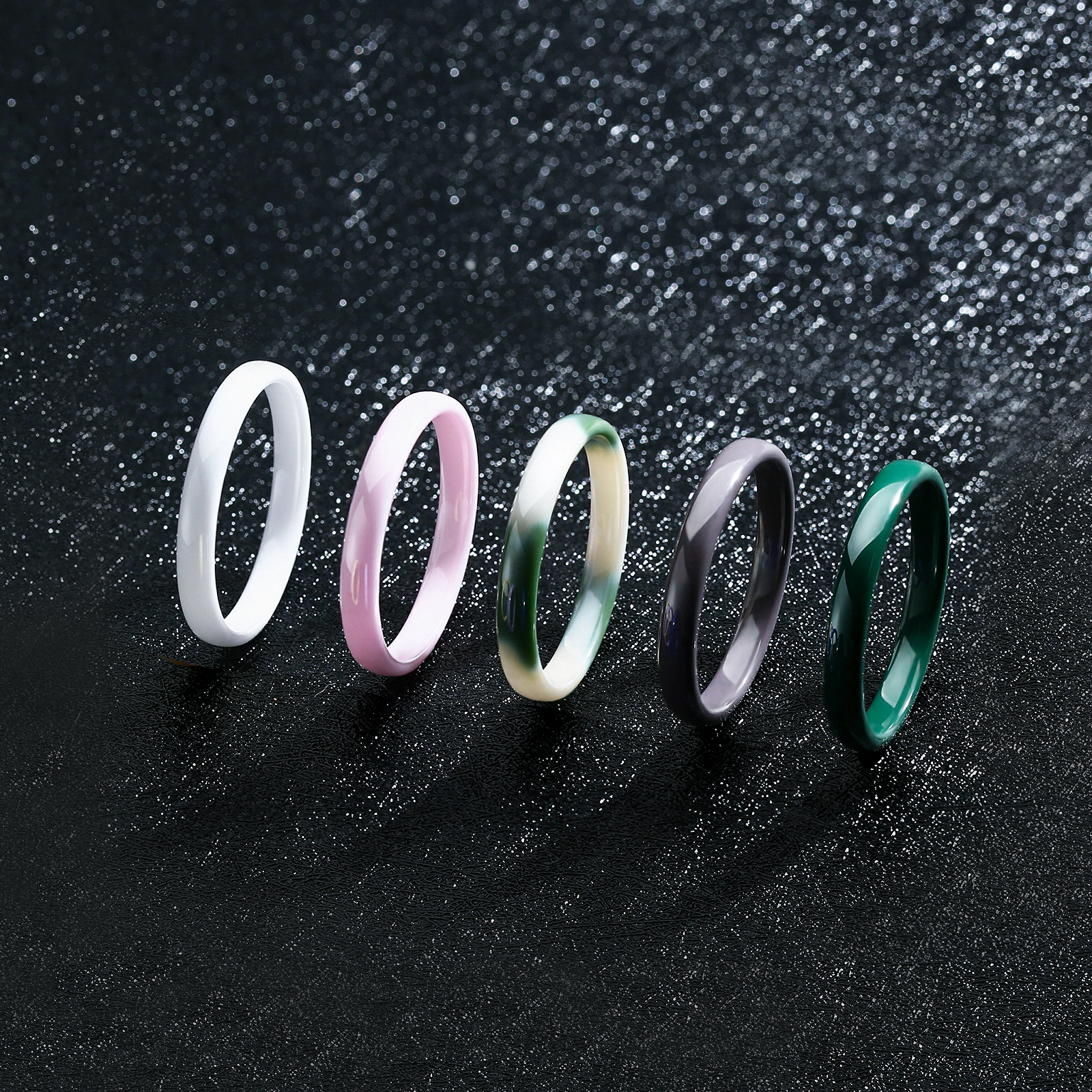 3mm Ceramic Wedding Band for W - огляд і ціна Minimalist Ring Stackable