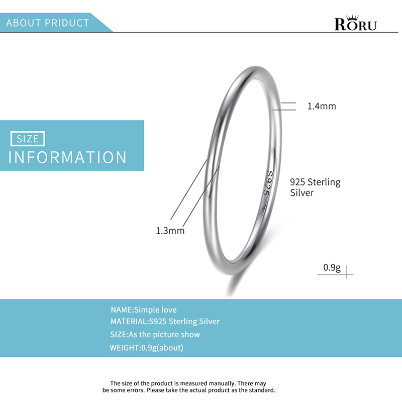100% 925 Sterling Silver Gloss - огляд і ціна Minimalist Ring Stackable