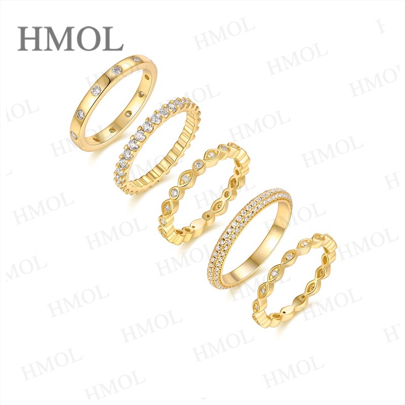 Moissanite Ring Set Come With  - огляд і ціна Minimalist Ring Stackable