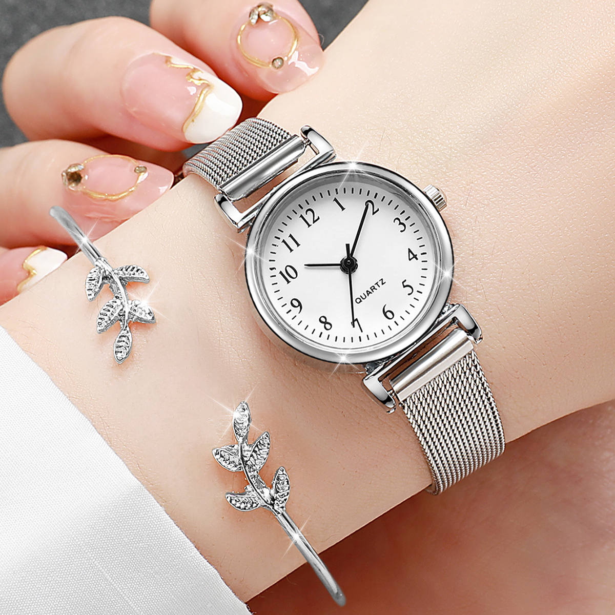 2PCS Fashion Arabic Dial Women - огляд і ціна Jewelry Watches Vintage
