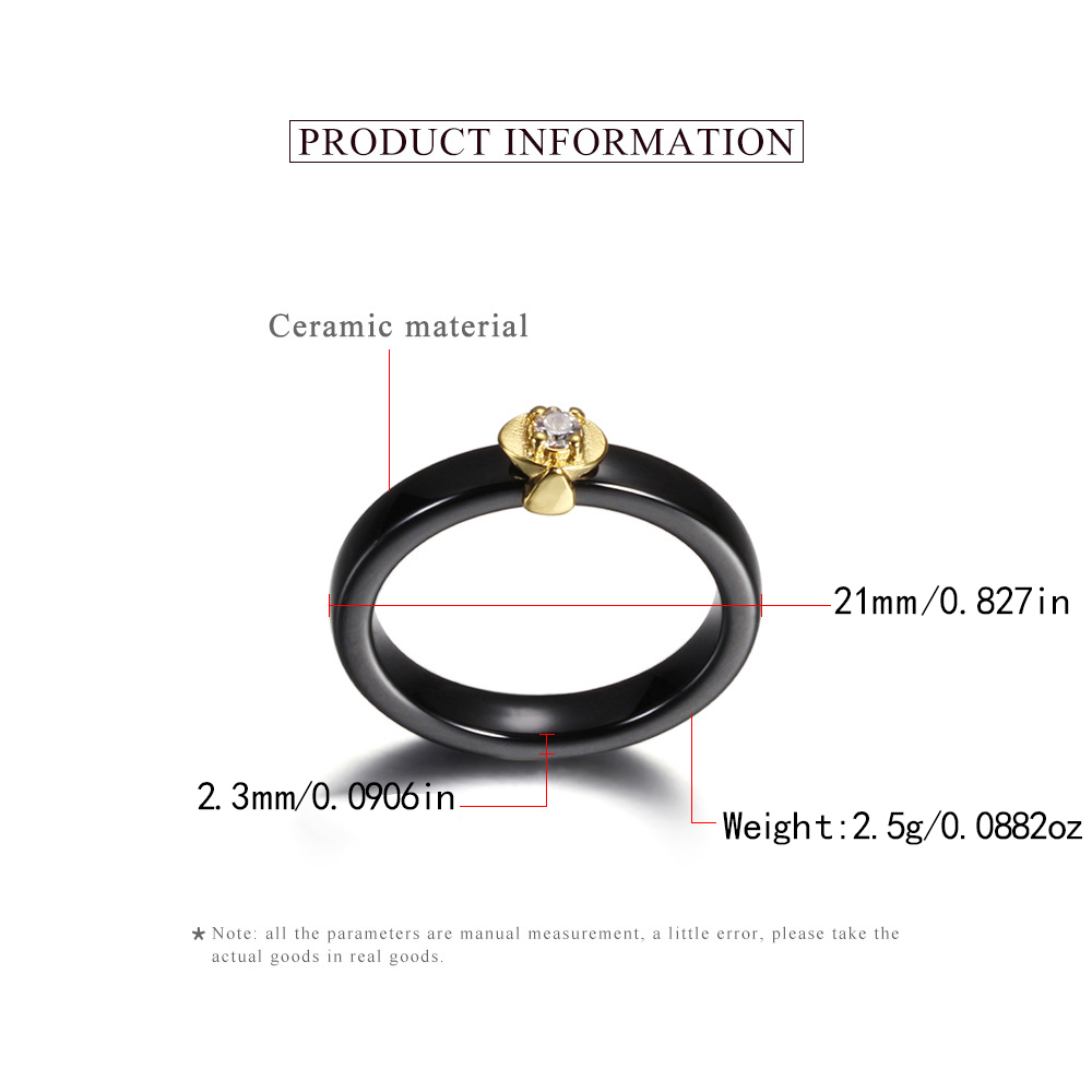 Women's Hypoallergenic Ceramic - огляд і ціна Minimalist Ring Stackable