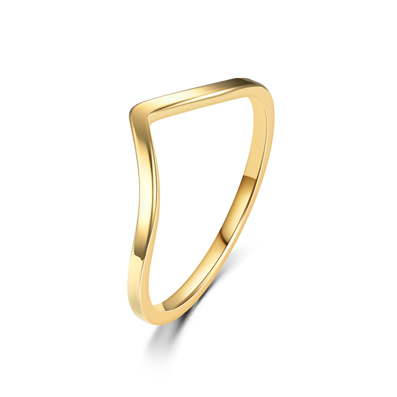 Minimalist Irregular Chevron V - огляд і ціна Minimalist Ring Stackable
