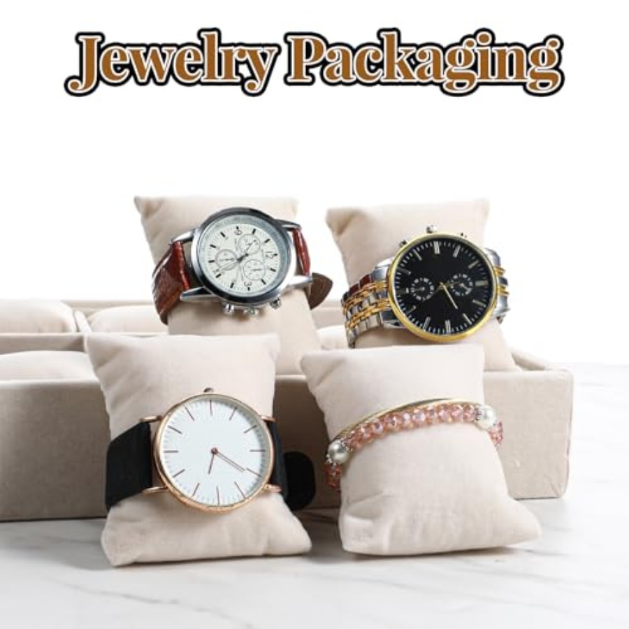 2 Pcs Beige Velvet Jewelry Org - огляд і ціна Jewelry Watches Women