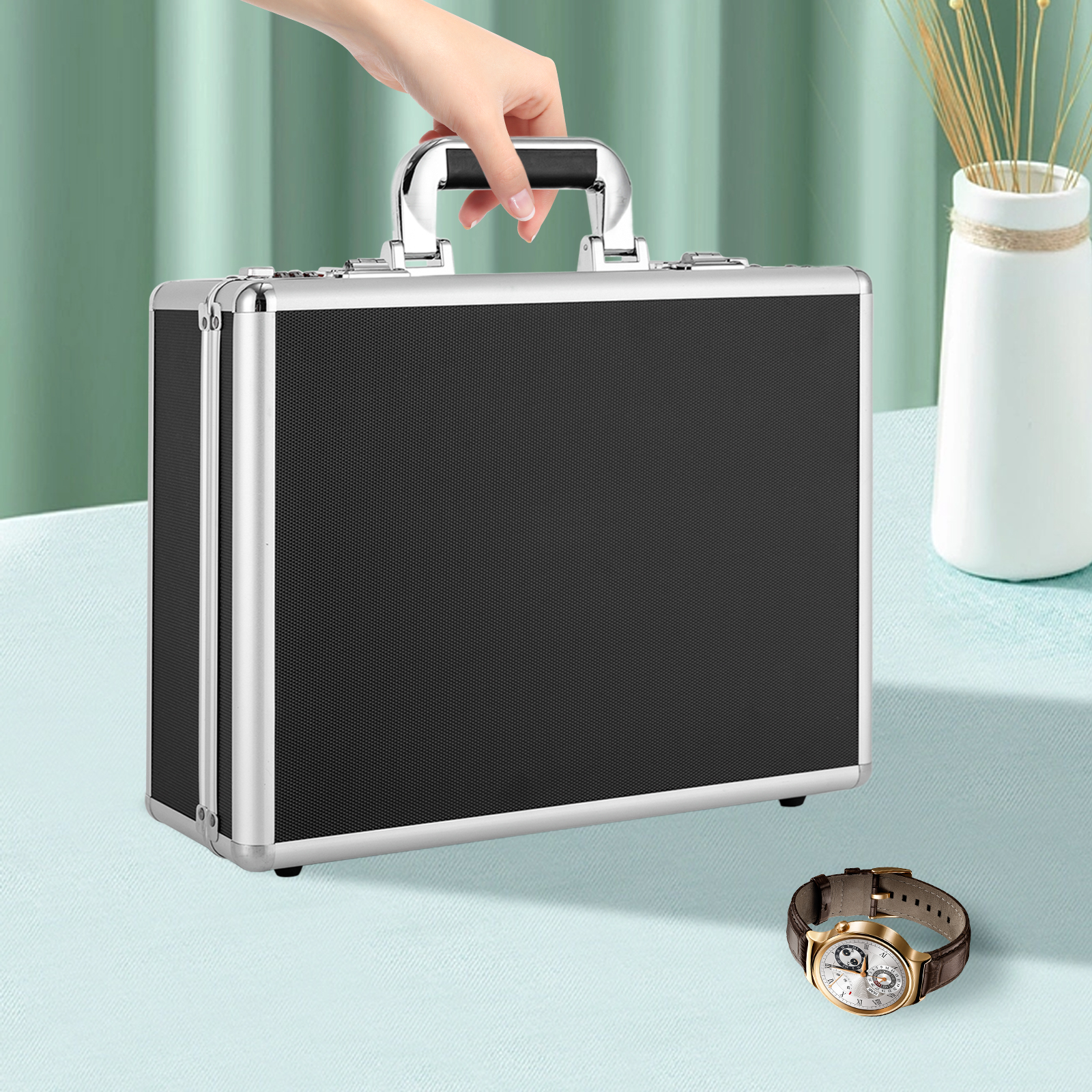 18 slot watch case with lock d - огляд і ціна Used Jewelry Watches
