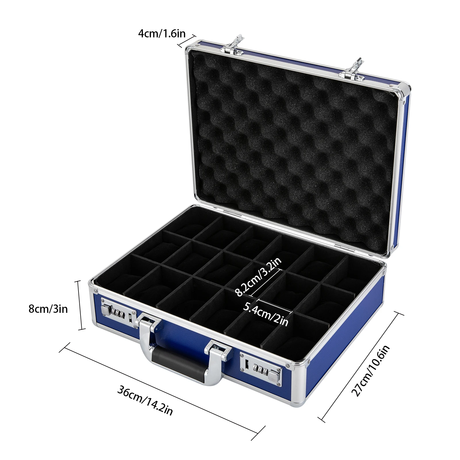 18 slot watch case with lock d - огляд і ціна Used Jewelry Watches