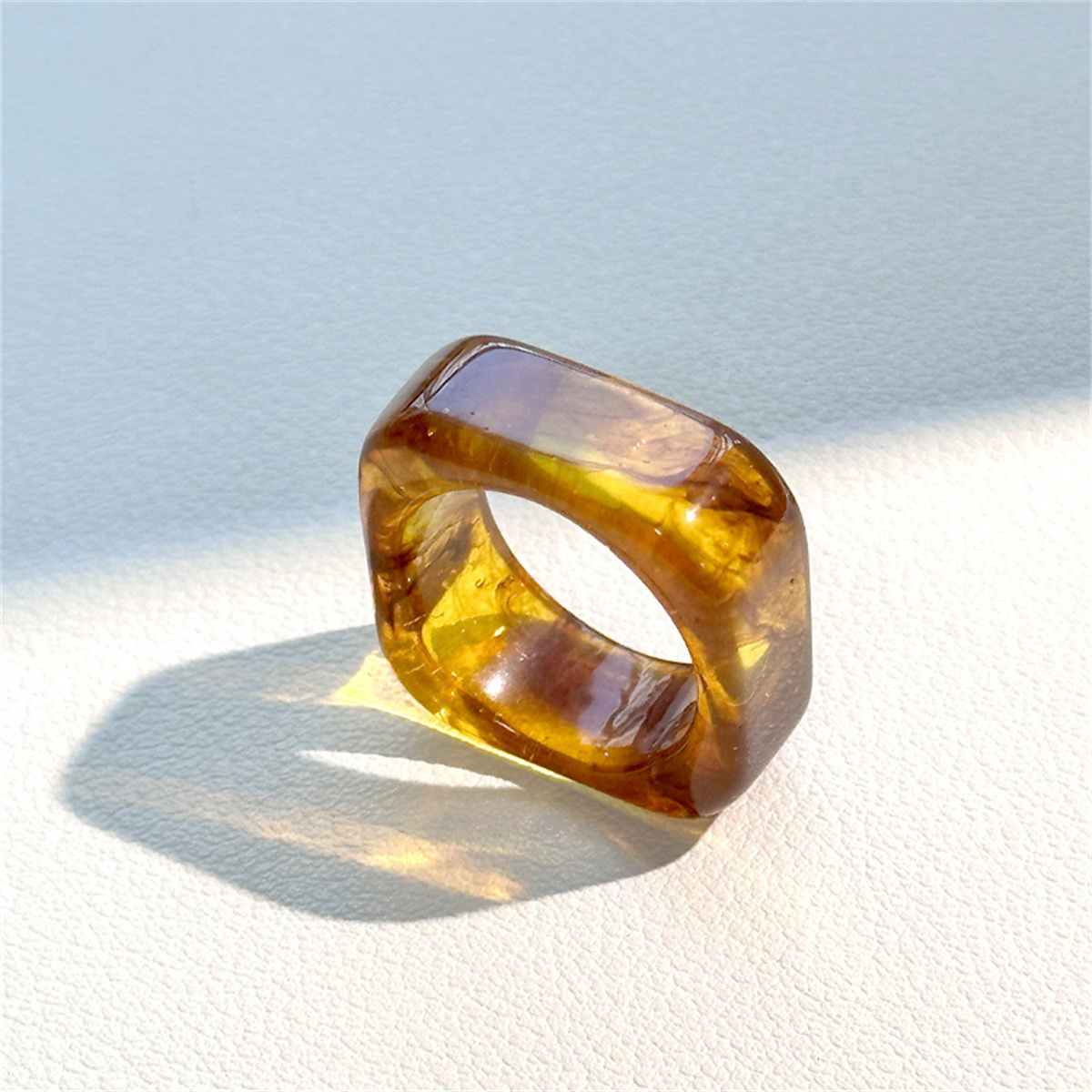Square Resin Rings Aesthetic A - огляд і ціна Minimalist Ring Stackable