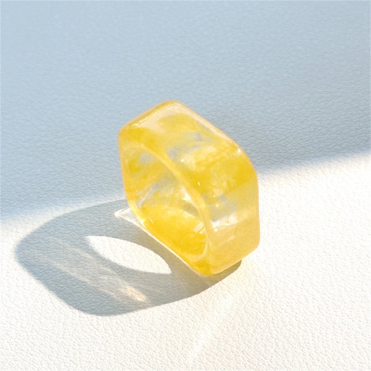 Square Resin Rings Aesthetic A - огляд і ціна Minimalist Ring Stackable
