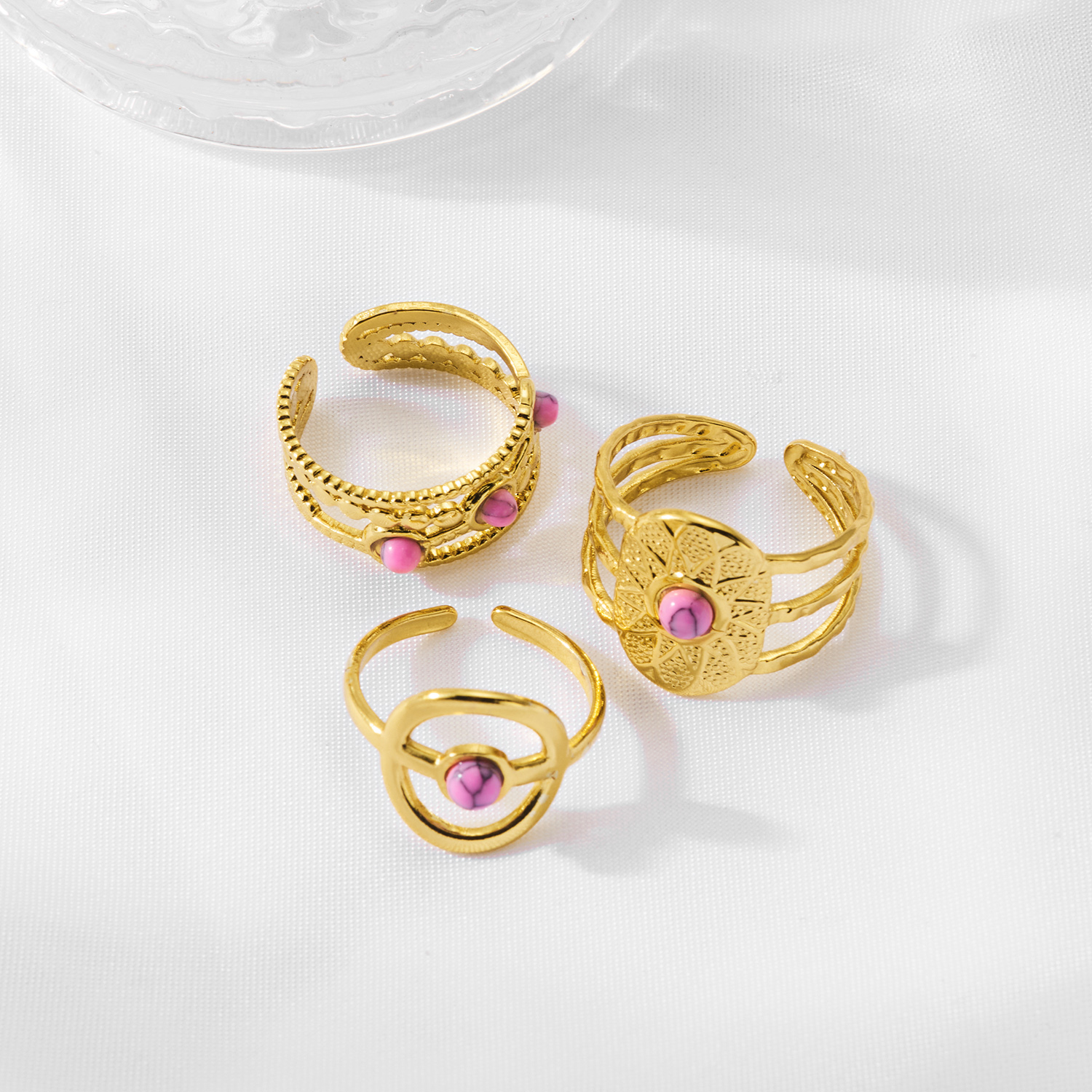 3PCS/Set French Vintage Stainl - огляд і ціна Minimalist Ring Stackable