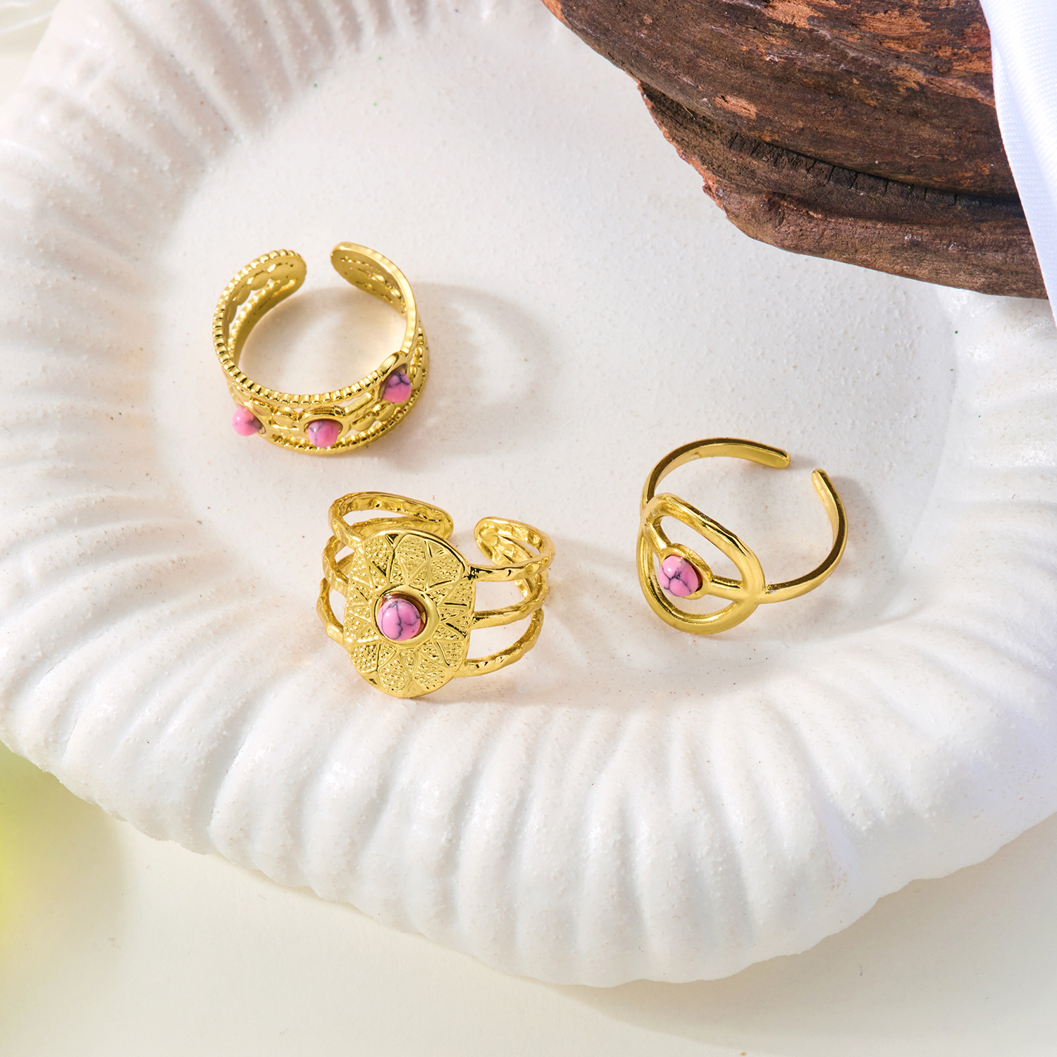 3PCS/Set French Vintage Stainl - огляд і ціна Minimalist Ring Stackable