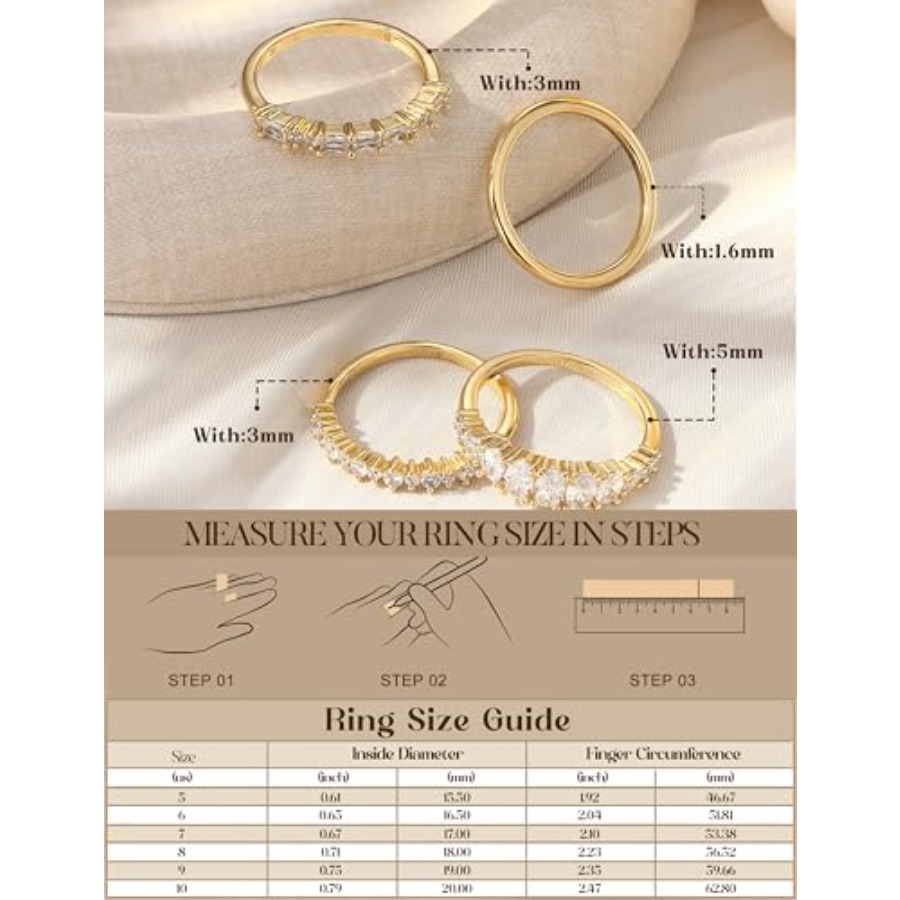 14K Gold Plated Stackable Ring - огляд і ціна Minimalist Ring Stackable