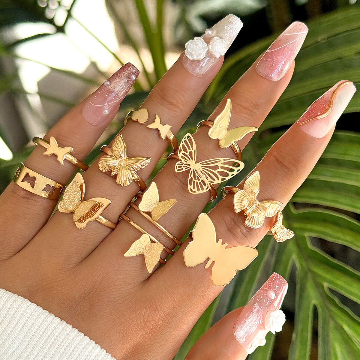 Butterfly Figure 8 Ring Set 14 - огляд і ціна Minimalist Ring Stackable