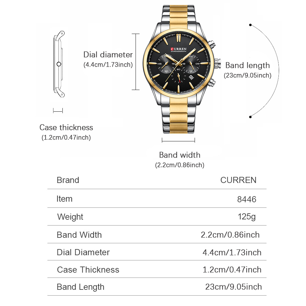 CURREN Casual Quartz Chrono Sp - огляд і ціна Jewelry For Watches