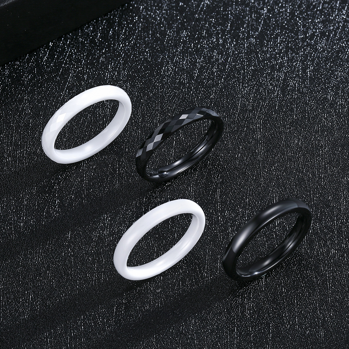 3mm Ceramic Wedding Band for W - огляд і ціна Minimalist Ring Stackable