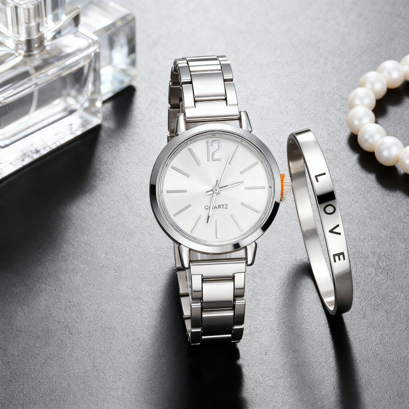 2pcs Set Watch Luxury Women Si - огляд і ціна Jewelry Watches Women