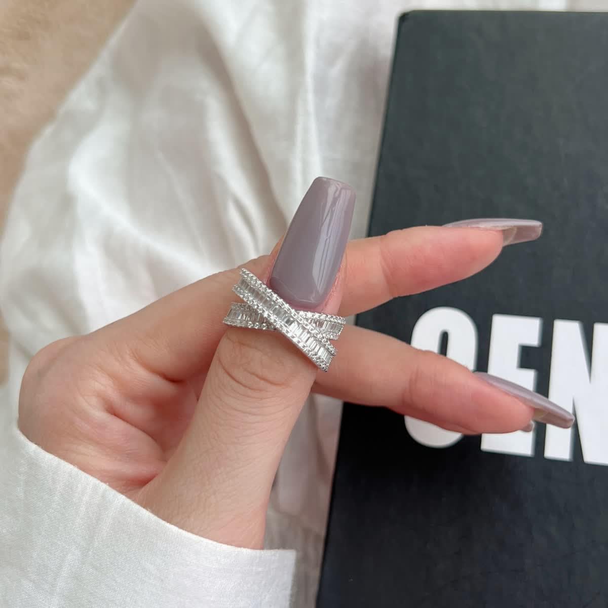 S925 Sterling Silver Double La - огляд і ціна Minimalist Ring Stackable