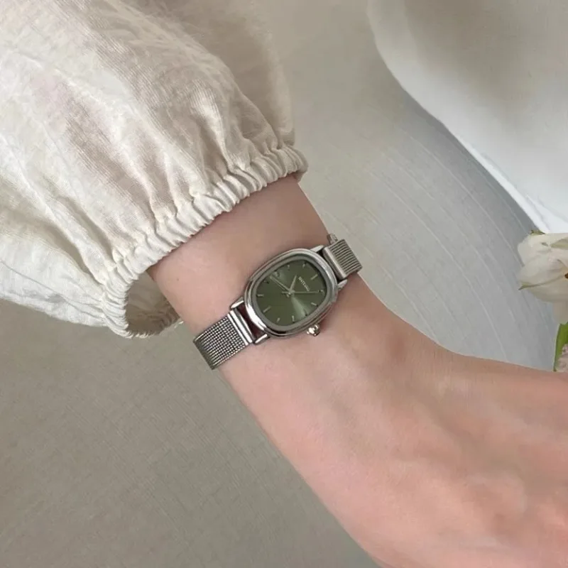 Small Oval Dial Green Watch Si - огляд і ціна Jewelry Watches Women