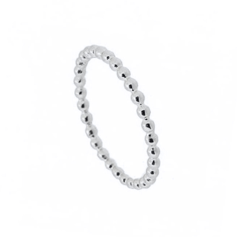 Simple Metal Beads Rings for W - огляд і ціна Minimalist Ring Stackable