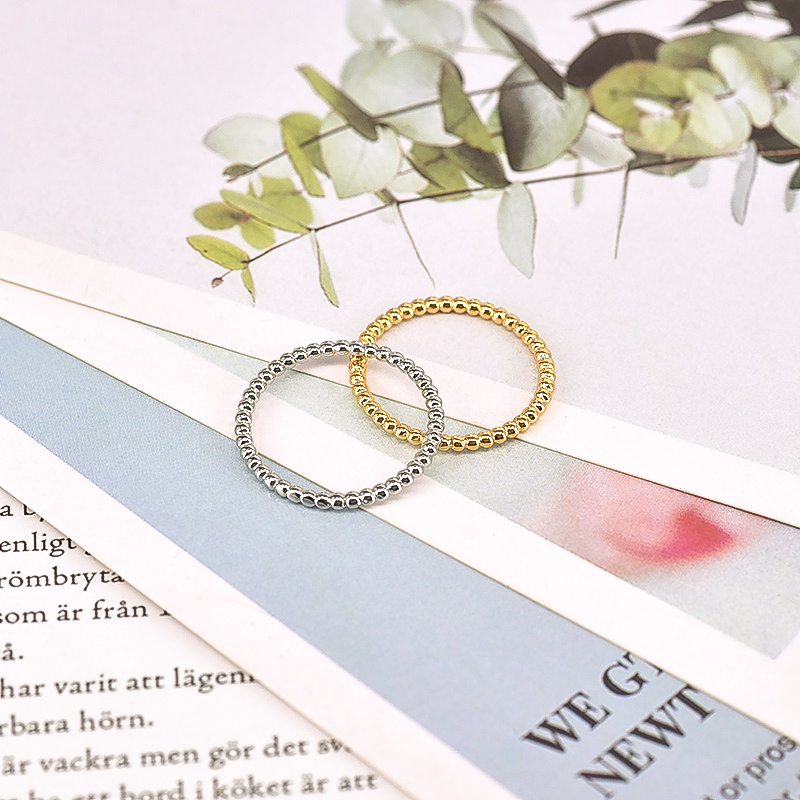 Simple Metal Beads Rings for W - огляд і ціна Minimalist Ring Stackable